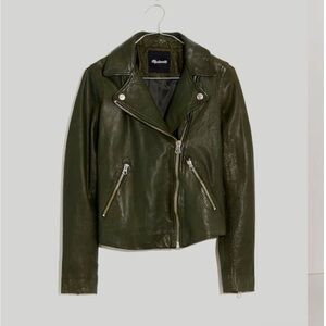 Dark Green Leather Jacket